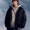Faux Fur Trim Zip-Up Bomber Jacket Faux Fur Trim Zip-Up Bomber Jacket