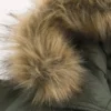 Faux Fur Trim Zip-Up Bomber Jacket Faux Fur Trim Zip-Up Bomber Jacket