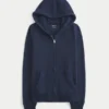 Faux Fur Trim Zip-Up Hoodie Faux Fur Trim Zip-Up Hoodie