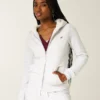 Faux Fur-vuorattu vetoketjullinen huppari Faux Fur-vuorattu vetoketjullinen huppari