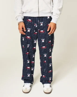 Flanelliset pyjamahousut