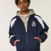 Fleecevuorattu Real Madrid CF -grafiikkahuppari Fleecevuorattu Real Madrid CF -grafiikkahuppari
