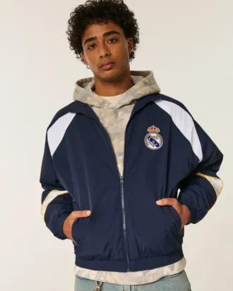 Fleecevuorattu Real Madrid CF -grafiikkahuppari
