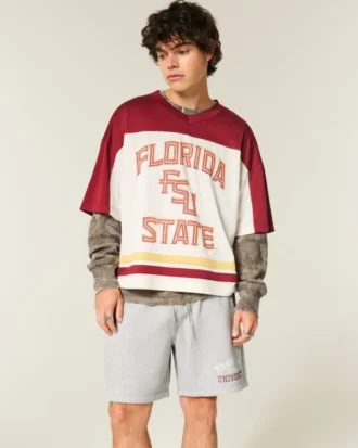 Florida State University Seminoles -graafiset fleece-shortsit