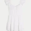 Flutter Sleeve Pinch Bust Mini Skort -mekko Flutter Sleeve Pinch Bust Mini Skort -mekko