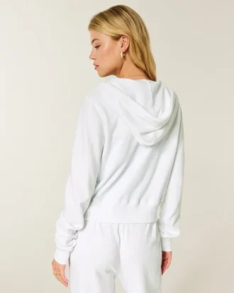 Froteinen vetoketjullinen huppari