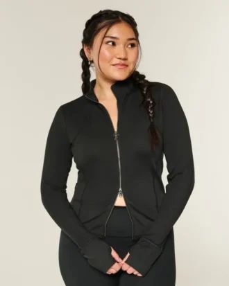 Gilly Hicks Active Recharge Bow Double Zip -takki