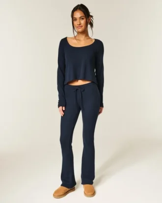 Gilly Hicks Always Cozy Waffle Bootcut -housut