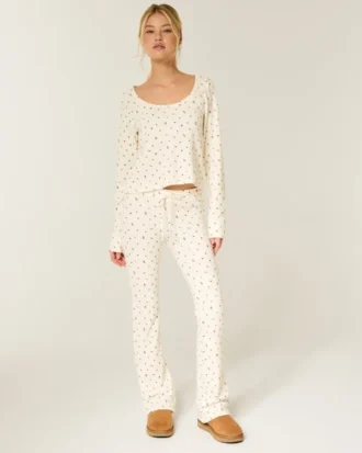 Gilly Hicks Always Cozy Waffle Bootcut -housut