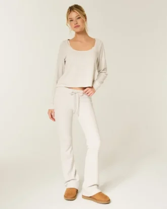 Gilly Hicks Always Cozy Waffle Bootcut -housut