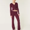 Gilly Hicks Cozy Sweater-Knit Foldover Waist Boot Pants Gilly Hicks Cozy Sweater-Knit Foldover Waist Boot Pants