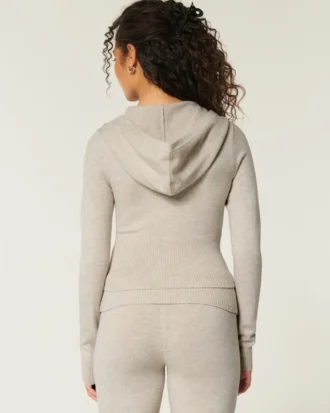 Gilly Hicks Cozy Sweater-Knit Zip-Up Hoodie Gilly Hicks Cozy Sweater-Knit Zip-Up Hoodie