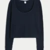 Gilly Hicks Cozy Waffle Long Sleeve Scoop Top Gilly Hicks Cozy Waffle Long Sleeve Scoop Top