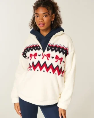 Gilly Hicks Sherpa Quarter-Zip -huppari