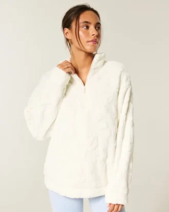 Gilly Hicks Sherpa Quarter-Zip -huppari