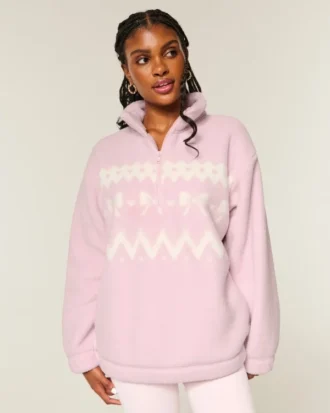 Gilly Hicks Sherpa Quarter-Zip -huppari