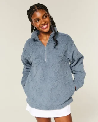 Gilly Hicks Sherpa Quarter-Zip -huppari