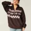 Gilly Hicks Sherpa Quarter-Zip -huppari Gilly Hicks Sherpa Quarter-Zip -huppari