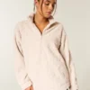 Gilly Hicks Sherpa Quarter-Zip -huppari Gilly Hicks Sherpa Quarter-Zip -huppari