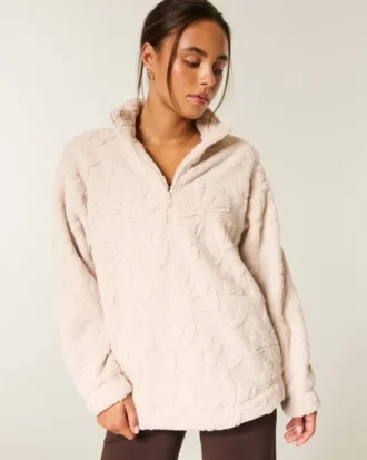 Gilly Hicks Sherpa Quarter-Zip -huppari