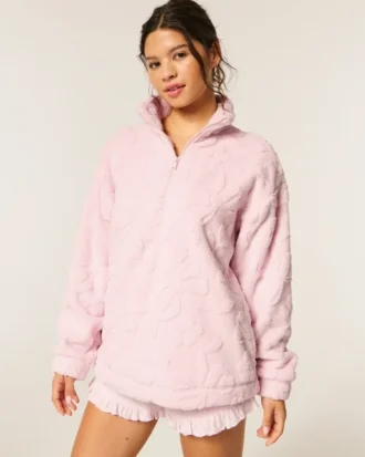 Gilly Hicks Sherpa Quarter-Zip -huppari
