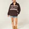 Gilly Hicks Sherpa Quarter-Zip -huppari Gilly Hicks Sherpa Quarter-Zip -huppari