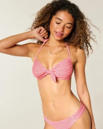 Halter-bandeau-bikiniliivi, edessä solmittava
