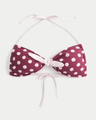 Halter-bandeau-bikiniliivi, edessä solmittava