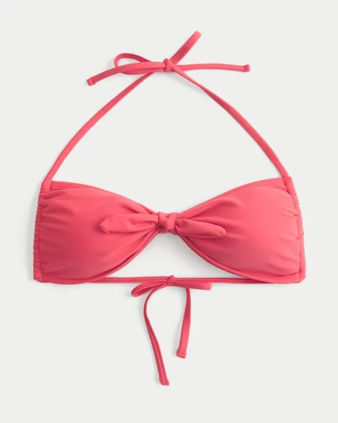 Halter-bandeau-bikiniliivi, edessä solmittava Halter-bandeau-bikiniliivi, edessä solmittava