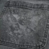 Harmaa sydänkuvioinen baggy-farkut Harmaa sydänkuvioinen baggy-farkut