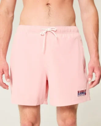 Hawaii Graphic Mid-Thigh Volley uimahousut