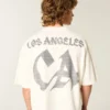 Heavyweight Baggy Crop Los Angeles Graphic Football T-paita Heavyweight Baggy Crop Los Angeles Graphic Football T-paita