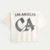 Heavyweight Baggy Crop Los Angeles Graphic Football T-paita Heavyweight Baggy Crop Los Angeles Graphic Football T-paita