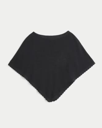 Helppo kukkakuvioinen poncho