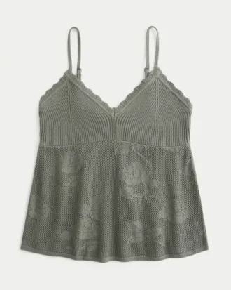 Helppo neulatyylinen halterneck-babydoll-toppi