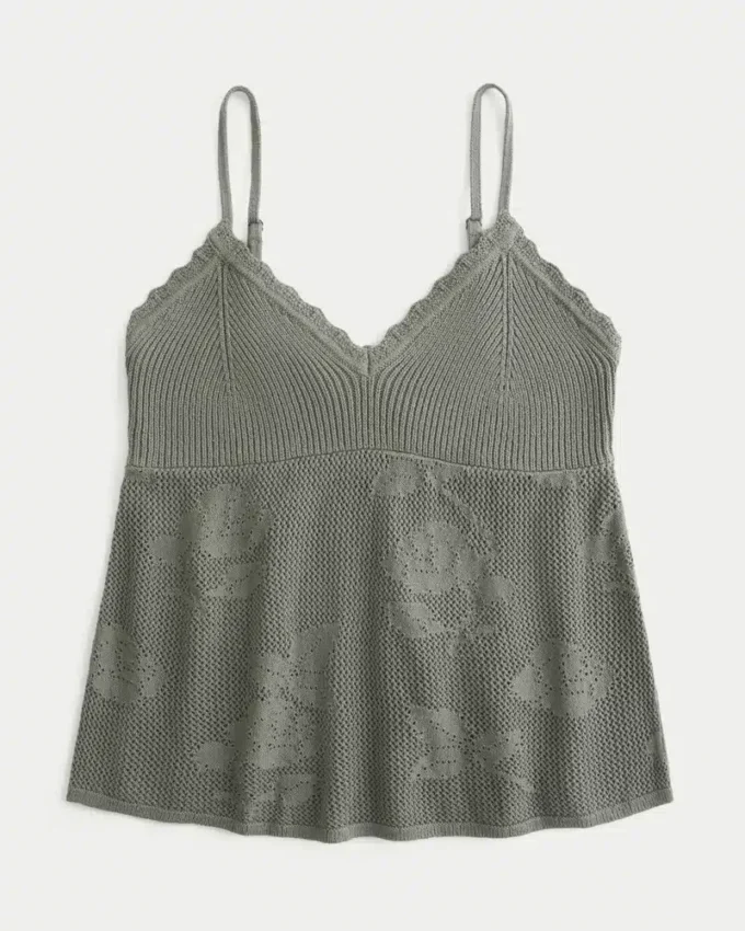 Helppo neulatyylinen halterneck-babydoll-toppi Helppo neulatyylinen halterneck-babydoll-toppi