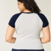 Helppo Notch-Neck Sweet ’n Sporty Graphic Baby Tee Helppo Notch-Neck Sweet ’n Sporty Graphic Baby Tee