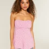 Helppo olkaimeton babydoll-toppi Helppo olkaimeton babydoll-toppi
