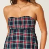 Helppo olkaimeton babydoll-toppi Helppo olkaimeton babydoll-toppi