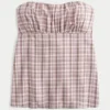 Helppo olkaimeton babydoll-toppi Helppo olkaimeton babydoll-toppi