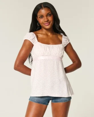 Helppo satiininen babydoll-toppi