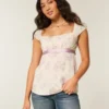 Helppo satiininen babydoll-toppi Helppo satiininen babydoll-toppi