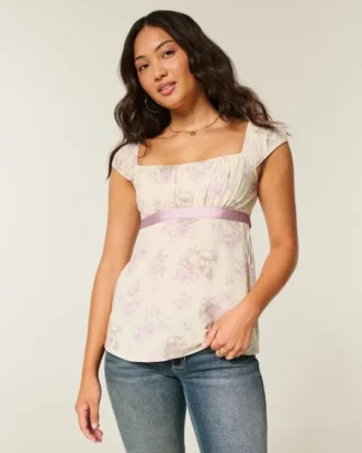Helppo satiininen babydoll-toppi