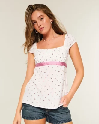 Helppo satiininen babydoll-toppi