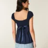 Helppo satiininen babydoll-toppi Helppo satiininen babydoll-toppi