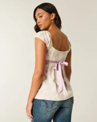Helppo satiininen babydoll-toppi