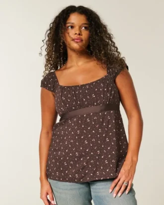 Helppo satiininen babydoll-toppi