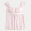 Helppo satiininen babydoll-toppi Helppo satiininen babydoll-toppi