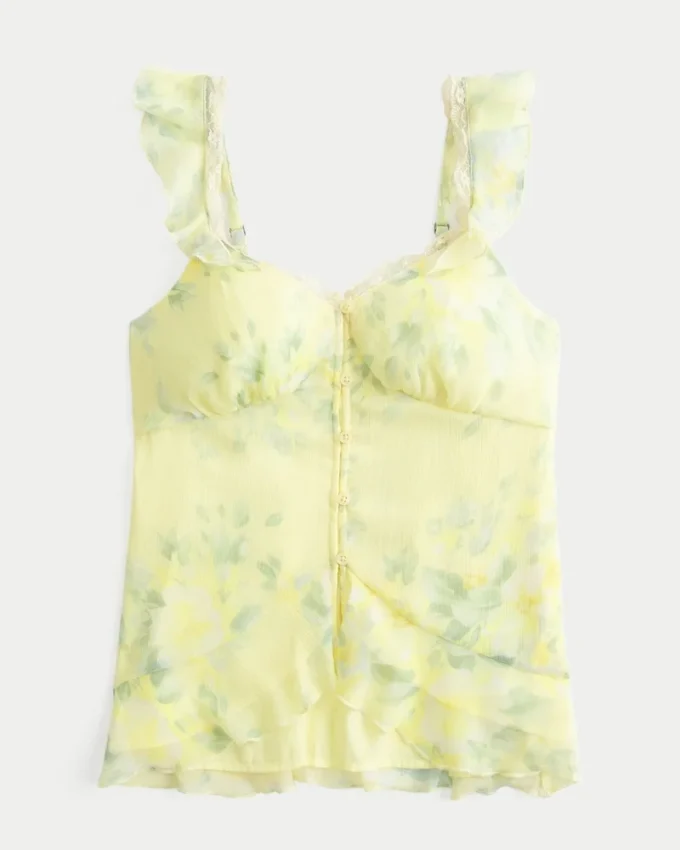Helppo sifonki-babydoll-toppi Helppo sifonki-babydoll-toppi