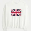 Helppo Union Jack -grafiikkainen neulepusero Helppo Union Jack -grafiikkainen neulepusero